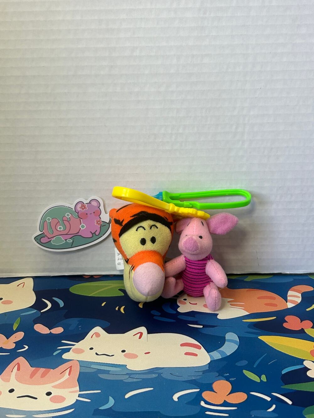 Disney Winnie the Pooh keychain lot of 2 tigger head piglet